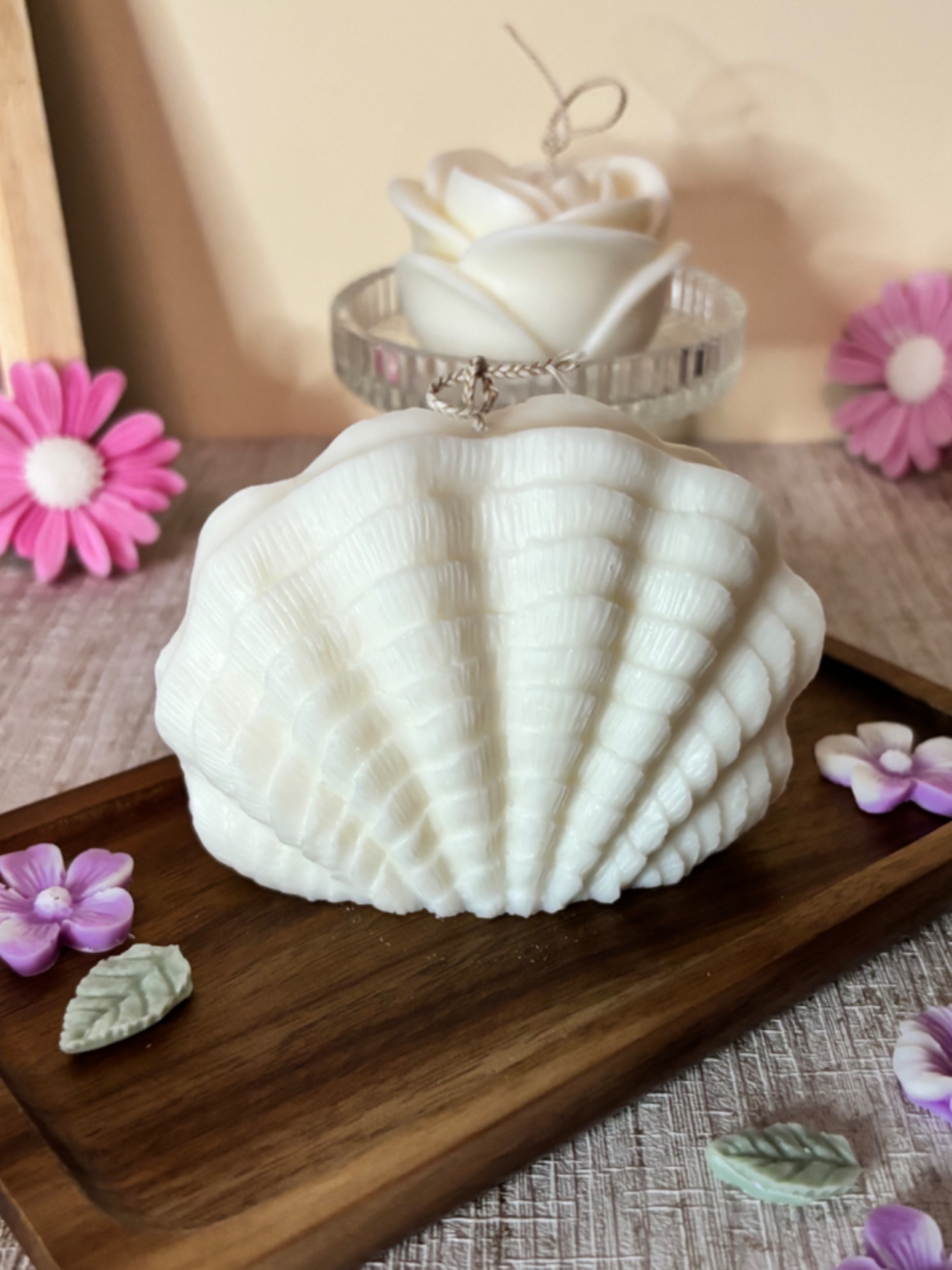 Bougie moulée grand Coquillage (non parfumé) Bougie moulée grand Coquillage (non parfumé)